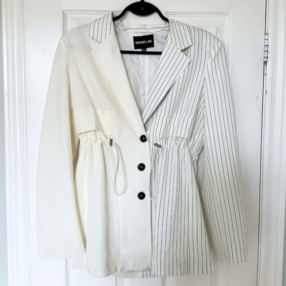Modern Striped Blazer| Rehab Lab | US M - Picture 1 of 4